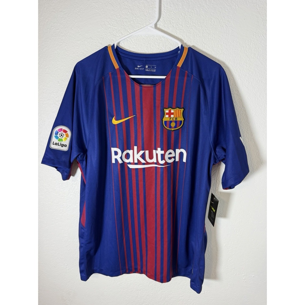 Nike FC Barcelona Jersey Mens Size XL 2017 Home Soccer NEW RARE